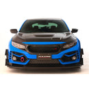 J's Racing Type-S Front Bumper Optional Twin Canards - 2017+ Honda Civic Type R (FK8)