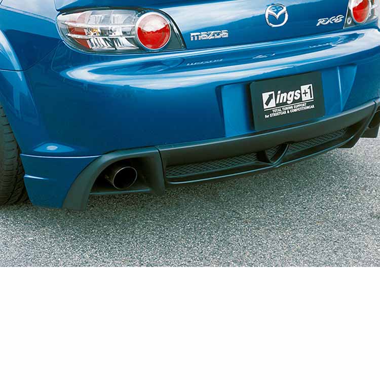 Ings INGS+1 N-SPEC Rear Mudguards (Hybrid Aero) - 04-08 Mazda RX-8 (SE3P ...