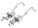 Borla Cat-Back Exhaust – 15 Chevy Corvette C7 Z06 6.2L without AFM with NPP Quad AC Tips Center Exit - Borla exhaust system
