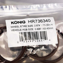 Konig Hub Ring Set (4pcs) - 73.1mm O.D. / 63.4mm I.D.