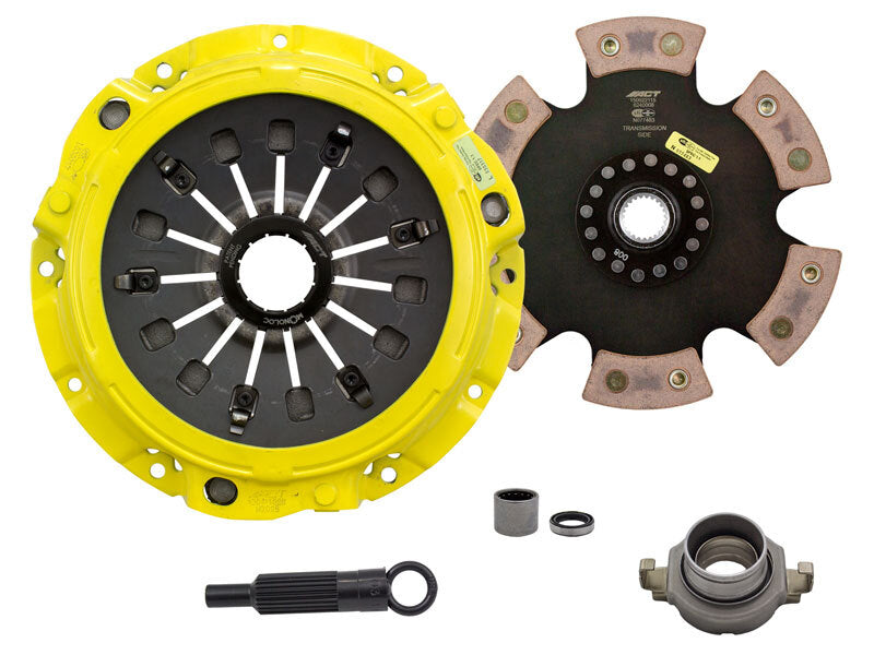 ACT Heavy Duty Race Rigid 6 Pad Clutch Kit with Monoloc - 1993-1995 Mazda RX-7 (FD3S)