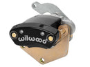 Wilwood MC4 Mechanical Left Brake Caliper - 1.19 in Piston Bore / 1.10 in Rotor Thickness / Black Powder Coat / 2.00 in Mounting Centers | 120-17144-BK