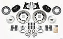 Wilwood Forged Dynalite Front Brake Kit (11.00 in Drilled & Slotted Rotors - Black Calipers) - 1962-1972 CDP A Body - 9 in Drum | 140-11022-D
