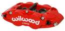 Wilwood FNSL6R-DS Right Brake Caliper - 1.62/1.12/1.12 in Piston Bores / 1.10 in Rotor Thickness / Red / Dust Seal | 120-14436-RD