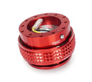 NRG Gen 2.1 Steering Wheel Quick Release – Red Body / Red Pyramid Ring