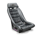 NRG GT Retro Bucket Seat - Black PVC Leather Black Stitching Black Fiberglass Back – Default Title