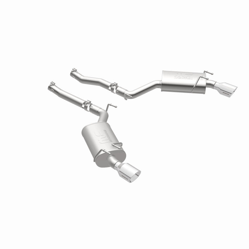 MagnaFlow Axle-Back Stainless Dual Split 4in Polished Tips 10-15 Chevrolet Camaro Convert. 3.6L V6