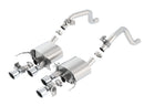Borla Axle-Back Exhaust – 2014–2015 Chevy Corvette C7 6.2L with AFM &NPP Dual Round Rolled Center Exit - Borla exhaust system