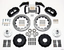 Wilwood Narrow Superlite 6R Front Brake Kit (Black Calipers) - 1957-1970 GM - Large Drop Spindle / 12.88 in Drilled & Slotted Rotors / Hub Kit | 140-10238-D