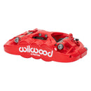 Wilwood XRS6R Left Brake Caliper - 1.38/1.12/1.12 in Piston Bores / 1.10 in Rotor Thickness / Red | 120-17208-RD