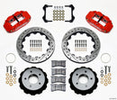 Wilwood Narrow Superlite 4R Rear Brake Kit (12.88 in Drilled & Slotted Rotors - Red Powder Coat Calipers) - 1984-1987 Chevrolet Corvette (C4) | 140-11920-DR