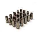 Wheel Mate Muteki HR50 Open-End Lug Nut Kit – M14x1.50 / 50mm – Titanium Chrome Red