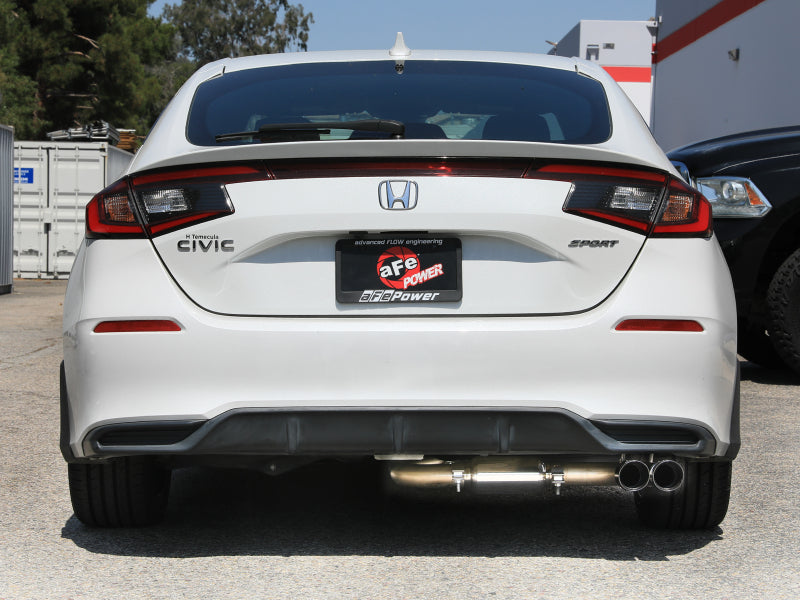 aFe POWER Takeda 2.5in 304 SS Cat-Back Exhaust System - 22-25 Honda Civic