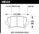 HAWK Performance HT-10 Race Brake Pads (Rear) - 06 Audi A6 Quattro Avant / 06-09 A6 Quattro