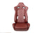 NRG Reclinable Sport Seats (Pair) The Arrow Maroon Vinyl w/ Pressed NRG logo w/ Maroon Stitch