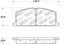 StopTech Sport Brake Pads – 1986-1991 Toyota Celica product image