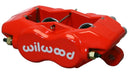 Wilwood Forged Dynalite Brake Caliper - 1.75 in Piston Bore / 1.00 in Rotor Thickness / Red | 120-13845-RD