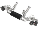 aFe MACH FORCE-Xp 3" to 2.5" 304 Stainless Steel Cat-Back 2020 Chevrolet Corvette (C8) 6.2L – Carbon Fiber Tip