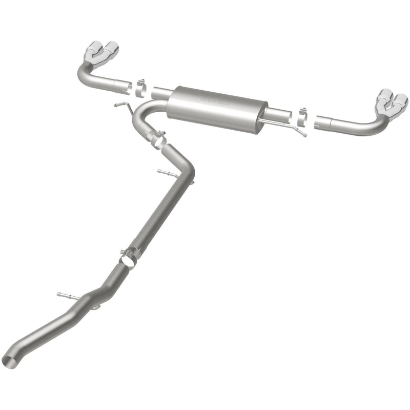 MagnaFlow 15-17 GMC Terrain V6 3.6L 409SS Cat-Back Exhaust Quad Split Rear with 3in Polished Tips