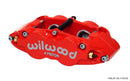 Wilwood Narrow Superlite 4R Brake Caliper - 1.25/1.25 in Piston Bores / 1.10 in Rotor Thickness / Red | 120-11783-RD