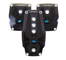 NRG Brushed Aluminum Sport Pedal M/T – Black with Black Rubber Inserts