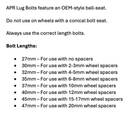 APR Extended Steel Lug Bolts – Set of 10 – alternate view 8