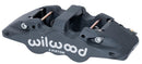 Wilwood AERO4 Left Brake Caliper - 1.88/1.62 in Piston Bores / 1.25 in Rotor Thickness / 0.80 in Pad Thickness | 120-13288
