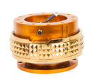 NRG Gen 2.1 Steering Wheel Quick Release – Rose Gold Body / Chrome Gold Pyramid Ring