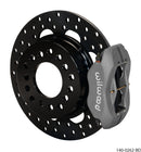Wilwood Forged Dynalite Rear Brake Kit (Drilled Rotors) - Drag Mopar-Dana 2.36 in Offset | 140-0260-BD