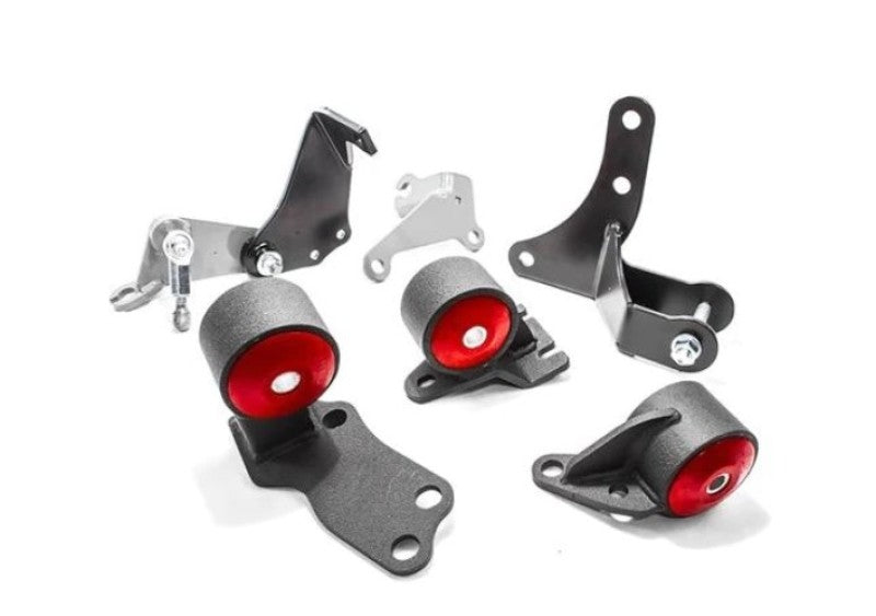 Innovative 88-91 Civic D-Series Black Steel Mounts 60A Bushings (Pre 92 Engine Hydro)