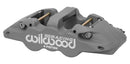 Wilwood AERO4 ST Left Brake Caliper - 1.62/1.38 in Piston Bores / 1.25 in Rotor Thickness / Anodized | 120-18193