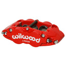 Wilwood FNSL6R-DS Right Brake Caliper - 1.62/1.12/1.12 in Piston Bores / 1.25 in Rotor Thickness / Red / Dust Seal | 120-14489-RD