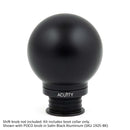 ACUITY Satin Black Aluminum Shift Boot Collar for POCO Shift Knobs