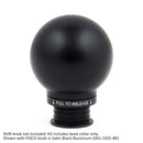 ACUITY Satin Black Aluminum Shift Boot Collar for POCO Shift Knobs