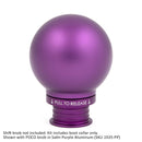 ACUITY Satin Purple Aluminum Shift Boot Collar for POCO Shift Knobs