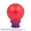 ACUITY Satin Purple Aluminum Shift Boot Collar for POCO Shift Knobs