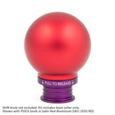 ACUITY Satin Purple Aluminum Shift Boot Collar for POCO Shift Knobs