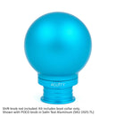 ACUITY Satin Teal Aluminum Shift Boot Collar for POCO Shift Knobs
