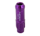 NRG 700 Series M12 X 1.5 Steel Lug Nut with Dust Cap Cover Set 21 Pc with Locks & Lock Socket – Purple