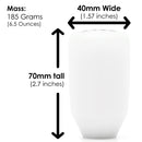 ACUITY ESCO-Insulated Shift Knob in White (M10X1.5)