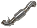 aFe Twisted Steel 2.5 in. 304 Stainless Steel Downpipe – 09–13 MINI Cooper S (R56) 1.6L I4 Turbo with Cat