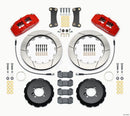 Wilwood Dynapro 6 Front Brake Kit (12.88 in Undrilled Rotors - Red Calipers) - 2002+ MINI Cooper - Hat Kit / Includes Brake Lines | 140-13062-R