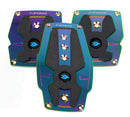 NRG Brushed Aluminum Sport Pedal M/T – Neo Chrome with Black Rubber Inserts