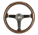 NRG 350mm Deep Dish Wood Grain Steering Wheel – 3" Dish