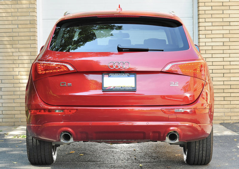 AWE Tuning Audi 8R Q5 3.2L Non-Resonated Exhaust System (Downpipe-Back) - Diamond Black Tips