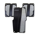 NRG Brushed Aluminum Sport Pedal M/T – Black with Silver Carbon