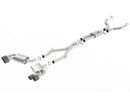 Borla Cat-Back Exhaust – 2016–2017 Chevy Camaro 6.2L Dual Dual Split Exit - product image 2