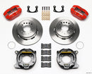 Wilwood Dynapro Brake Kit (Red Calipers) - Lug Mount Park New Big Ford - 2.50 in Offset / Pro Street / Parking Brake | 140-13181-R