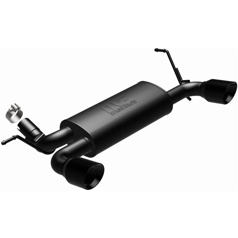 MagnaFlow 07-17 Jeep Wrangler JK 3.8/3.6L Dual Split Rear Exit Black Axle-Back Exhaust