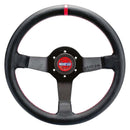 Sparco Champion Steering Wheel - 330mm / 65mm | Dish / Perforated Leather, Red Stitching